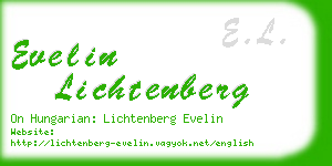 evelin lichtenberg business card